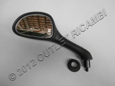 Spiegel Piaggio, links, schwarz für Runner, CM068001