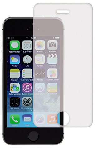 Hama 3-er Set Displayschutzfolie für Apple iPhone 5/5s, einfache Anbringung, antireflektierend, passgenauer Präzisions-Laser-Cut, inkl. antistatischem Mikrofasertuch