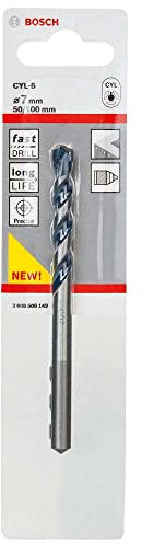 Bosch Professional 1x CYL-5 Betonbohrer (für Beton, Ø 7 x 100 mm, Robust Line, Zubehör Schlagbohrmaschine)
