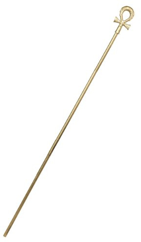 California Costumes Pharao-Stab Anch Antike-Accessoire Gold 168 cm - Gold