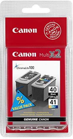 Canon Tintenpatrone PG-40 / CL-41 Multipack C/M/Y - 16 ml/12ml - Original für Tintenstrahldrucker