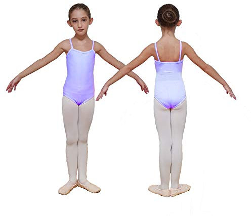 DANZA in VETRINA Body A BRETELLINA con Scollatura Normale DV0018 (Lilla (42 Mi), XL(46))