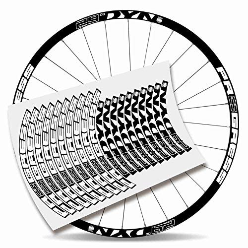 Kit Pegatinas Bicicleta Stickers LLANTA Rim Progress DYN 29 MTB BTT B (Blanco)