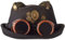 COSDREAMER Damen Herren Glasflasche Kuppelhut Steampunk Kostüm Gothic Zylinder Halloween Totenkopf Hut (Braun 1)