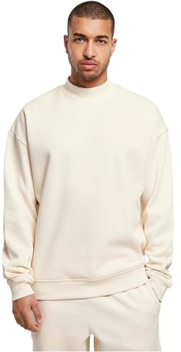 Urban Classics Felpa da Uomo Mock Crew, Sabbia, S