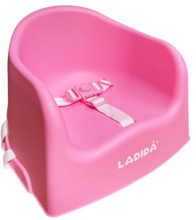 LADIDA Rehausseur portable - Chaise haute de voyage - Convient pour l'alimentation et la salle à manger - Rose - 416