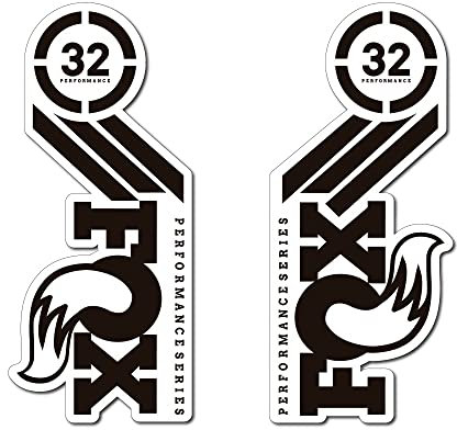 STAR SAM Autocollants compatibles avec fourche vélo Fox 32 Performance 29 Noir 1 cm