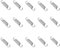 Naisfei 15pcs Stainless Steel Double Hook Tension Spring, 304 Stainless Steel Compression Springs 1.2mm x 8mm x 30mm