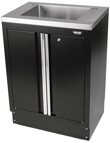 BUNKER 31034 Modular Floor Cabinet with Sink, 2 Door, 680mm