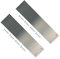 TERF® Lot de 2 plaques de poussée de porte en acier inoxydable poli 300 mm x 75 mm avec vis de fixation incluses