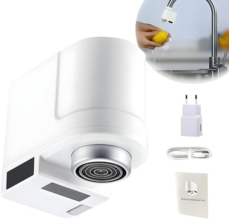 Grifo Inteligente, Sensor Grifo Automatico, Ahorrador de Agua para Grifo, Ahorrador de Agua para Grifo de Cocina, Ahorrar Agua, Economizador de Agua para Grifo, Sensor de Grifo de Agua, Ahorro Agua