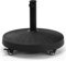 COSTWAY Resin Parasol Base, 38mm-48mm Heavy Duty Umbrella Stand Holder with Wheels, Outdoor Garden Patio Yard Cantilever Banana Umbrella Base (24kg, 52 x 52 x 41cm, with Wheels)