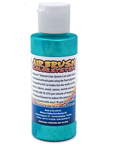 Hobbynox Peinture aérographe Lexan Color Iridescent Teal Green 60 ml Lexan