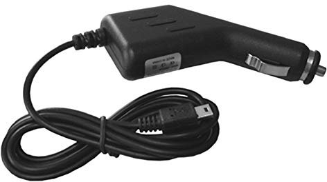 G68CS Mini USB KFZ-Ladegerät mit 4m Kabel für Navigationsgeräte, 12V Zigarettenanzünder, 5-poliges GPS Autoladegerät, Mini USB Ladekabel, KFZ Netzteil Autolader