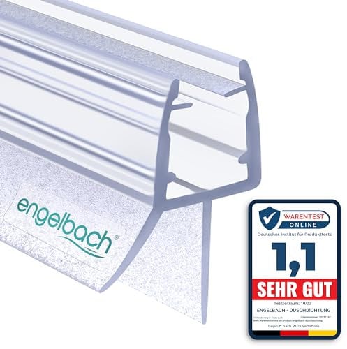 Engelbach® Goma mampara ducha - Junta para puertas de 5-8 mm - Evita fugas de agua - Fácil de instalar - Para modelos estándar