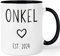 Tasse Schwangerschaft verkünden - Du wirst Onkel 2024 - beidseitig bedruckte Kaffeetasse - Geschenk werdender Onkel, Farbe: Schwarz