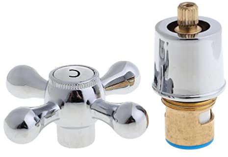 Badezimmer-Wasserhahn für Kreuzgriff Wasserhahn Verkleidung für Ventil Bad Waschbecken Wasserhahn Griff für Küchenarmatur Toilette Badewanne Dusche