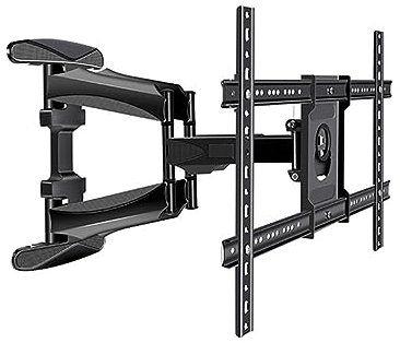 Supporto Da Parete for TV Completamente Girevole for La Maggior Parte Dei Televisori Piatti e Curvi Da 40-75 Pollici, Portata di 45kg, Staffa di Estensione for TV Piatta, VESA Massimo 600x400mm
