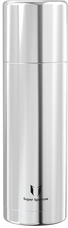 Super Sparrow Trinkflasche Edelstahl - Thermoskanne - 1000ml - BPA-Frei Thermosflasche - Isolierflasche Auslaufsicherer Deckel Fungiert als Trinkbecher