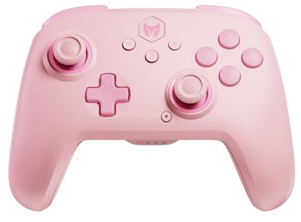 BIGBIG WON CHOCO - Controller senza fili, giroscopio a 6 assi, Dual Shock, programmazione macro a 128 livelli, NFC, Turbo, Bluetooth Game Controller per Windows 10/Android/iOS/PC