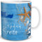 TRIOSK Tasse Kreta Griechenland Insel Souvenir Geschenk Mediterran für Reiselustige Weltenbummler Frauen Männer Büro Kollegen, Keramik 300ml