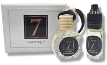 Scent by 7 Fresh Twilight Inspired by Sauvage Air Freshener - Strong Odor Eliminator with 10ml Refill - Best Car Air Freshener