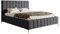Selsey Bett Polsterbett Doppelbett 140 x 200 cm Mit Bettkasten Metallrahmen Goldene Beine Gasdruckfeder Schlafbett Chenille Dunkelgrau Szejlo