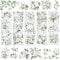 WANDIC 5 Sheets Rub On Transfer Sticker, Retro White Flower Pattern Stickers for DIY Scrapbooking Photo Albums Furniture,11.8 * 3.9in