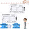 ECG 7 Step Ruler for ECG/EKG Interpretation,ECG Ruler Plastic Ruler Measuring Tool,Transparent EKG Calipers Measuring Tool (2 Pcs)
