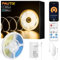 PAUTIX WIFI COB LED Streifen Warmweiß 2700K 10m,480LEDs/M Dimmbar 24V Flexibel LED Band CRI90+ Helligkeit,Smart Funktion mit Alexa,RF Fernbedienung und Netzteil für Home DIY Dekoration