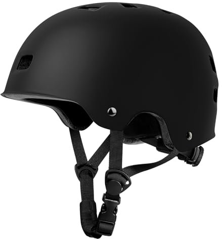 LeapBeast Casco da Città - Casco per Bici Robusto per il Traffico Cittadino, Casco da Skateboard, Casco da Elettrico Bicicletta, Casco da Elettrico Skateboard per Uomini e Donne (Nero, S)