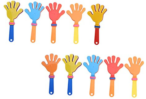 Happyyami 10st Handflächenklatschen Riesiger Handklöppel Große Handklöppel Jubelzubehör Jubeln Krachmacher Krachmacherspielzeug Für Jumbo-handklöppel Partyklöppel Mini-handklöppel Abs