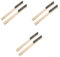 Zerodeko 3sets Outdoor Pizza Oven Brush BBQ Grill Brush Stone Wood Handle Easy-Clean for Pizza Stone Oven 2pcs*3