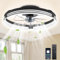 KZT Ventilador de Techo con Luz y Control Remoto 3000-6500K Regulable Ventiladores de Techo Silencioso 6 Velocidad del Viento Luz Del Ventilador, Moderno Lámpara de Techo para salón dormitorio comedor