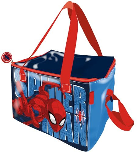 ARDITEX Bolsa Térmica Infantil Spiderman Marvel de 22.5x15x16.5cm – Aislante y Resistente – Ideal para picnic, playa, colegio o excursiones