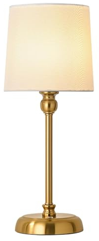 YOIZO Table Lamp Rechargeable Cordless | 6000mAh Battery Operated LED Lamps, Touch Control Stepless Dimmable with Brightness Memory, Portable Bedside Lamp for Living Room/Bedroom/Patio (Gold)