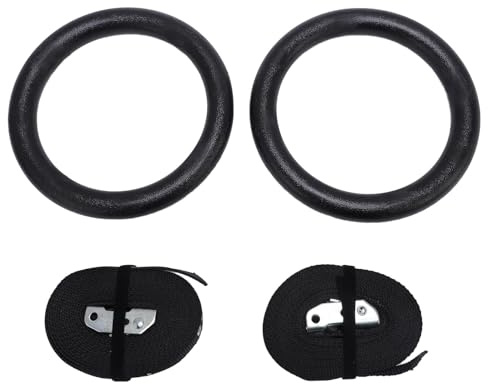 RiToEasysports Gymnastikringe, 661,38 Lb Tragende, Verstellbare Riemen, Klimmzug-Ring-Sets für Training, Krafttraining, Klimmzüge