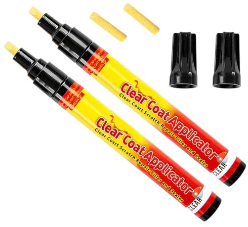 ingoodtle Stylo Efface Rayures Profondes,Anti Rayure Voiture Carrosserie Universel Stylos Peinture Voitures pour la Réparation des Rayures Sur la Peinture Automobile,Compatible Toutes Couleurs (2PCS)