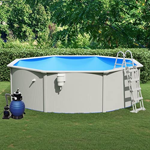 Générique Piscine avec Pompe filtrante à Sable et échelle 460x120 cm,Piscine & Spa,Piscines,3098053