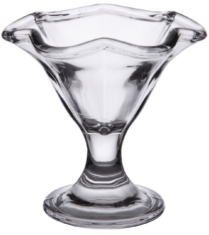 Olympia Traditional Dessert Glasses 185ml CC906 Pack of 6, Large | Traditional dessert glass with a 135mm height, tailored for commercial hospitality service.