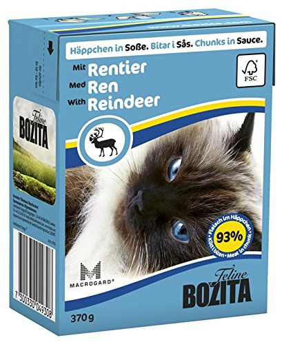 Bozita Cat Tetra Recard Häppchen in Soße Rentier 370g