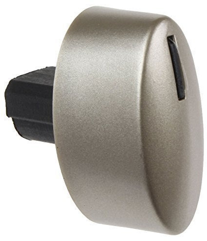 First4Spares Oval Hob Control Knob for Bosch, Neff & Siemens Hob Oven Cookers - Satin Silver Finish
