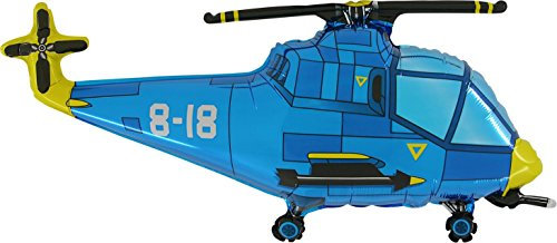 Toyland 37 Blue Helicopter Folienballon - wie in den 50 Shades of Grey Film gesehen