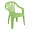 Stapelbarer Gartenstuhl für Kinder, Made in Italy, 37x37x52 cm, grüne Farbe