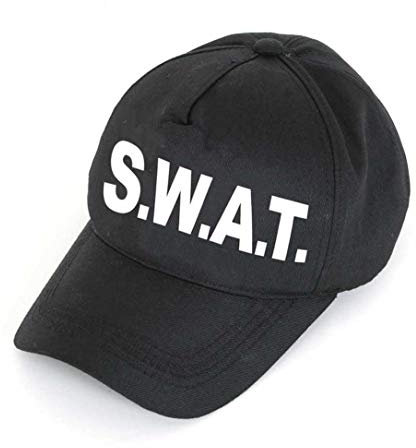 Basecap, S.W.A.T., Gr. 55-60 cm, variabel, Karneval, Mottoparty, Fasching