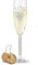 Flûte à champagne Leonardo avec gravure du nom et de la date au design Amore comme cadeau de fiançailles ou d'anniversaire de mariage - Personnalisable avec gravure au choix - Cadeau d'amour