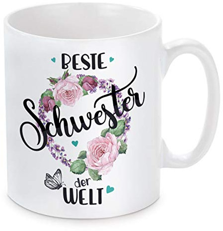 Tasse mit Motiv - Beste Schwester der Welt