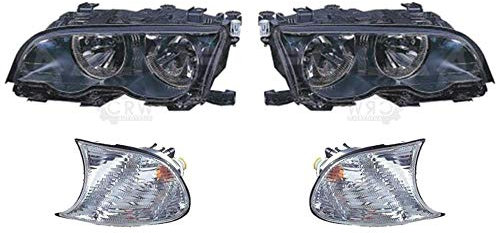 Halogen Scheinwerfer Set 3 Coupe E46 04.99- mit Motor Blinker