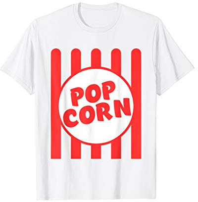 Popcorn Popcornshirt Popcornkostüm Popkorn Kostüm Puffmais T-Shirt