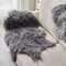 Youlubedding Echtes mongolisch-tibetischen Schaffell, 100% Wolle, Werfen Teppich, Lamm Cashmere Teppich, Curly Pelz, für Bereich Teppich oder Sessel 60 * 95cm,Grau